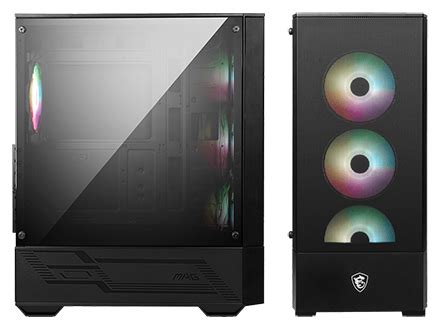 Msi Mag Forge R Black Tempered Glass Mid Tower Case Ln Scan Uk