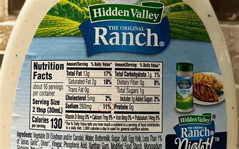 Low Sodium Ranch Dressing Brands