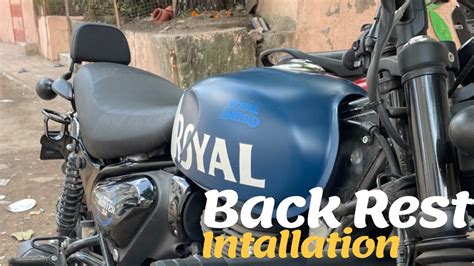 Royal Enfield Hunter 350 Back Rest Youtube