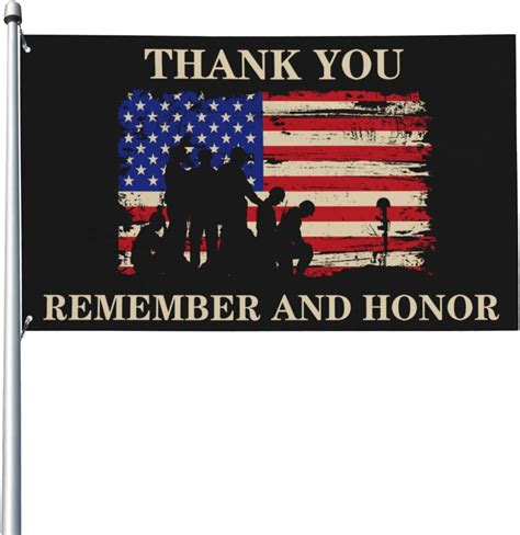 Memorial Day Garden Yard Flag 485x8 Ft Thank You Banner Indoors