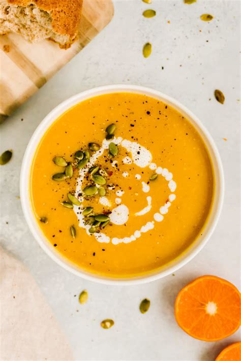 Butternut Squash Soup With Orange And Ginger Nourished By Nutrition