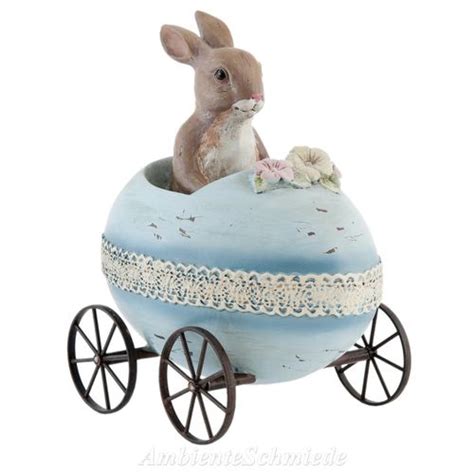 Clayre Eef Figur Hase Im Auto Ei Osterhase Oster Deko Ostern Shabby