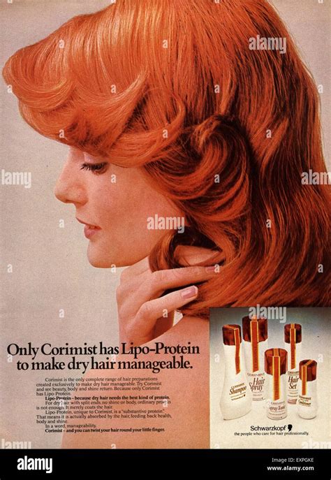 1980s Uk Schwarzkopf Shampoo Magazine Advert Stock Photo Alamy