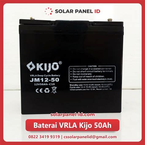 JUAL Baterai VRLA Kijo 12v 50Ah SOLARPANEL ID