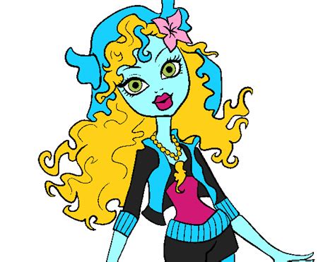 Dibujo De Monster High Lagoona Blue Pintado Por En El Día 28 12 17 A Las 174443