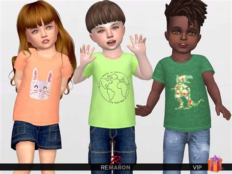 Майки для малышей 01 - Одежда - Моды для Sims 4
