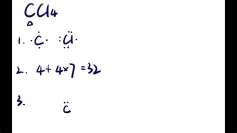 ¿cómo Dibujar Las Estructuras De Lewis Para El Tetracloruro De Carbono Ccl4 Youtube