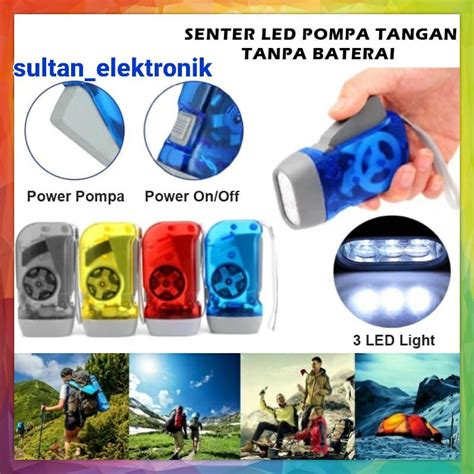 Jual SENTER POMPA TANGAN TANPA BATRAI TANPA CES CHARGER PENERANG