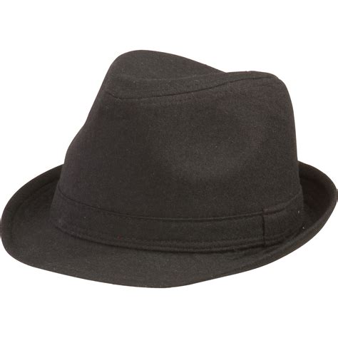 AMSCAN Black Fedora Hat Halloween Costume Accessories, One Size ...