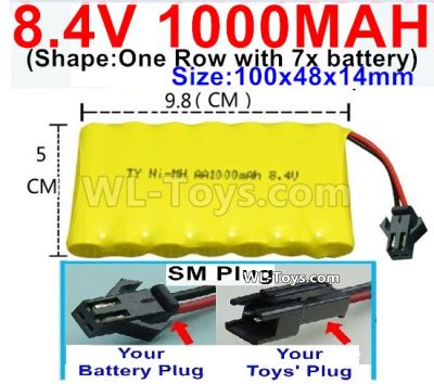 V Rc Battry Pack Mah Aa Volt Mah Nicd Battery Sm Plug