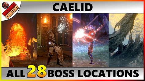 Elden Ring Caelid Boss Locations Caelid All Bosses Guide Youtube