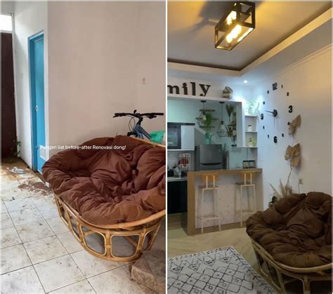 Makeover Rumah Subsidi Tipe 30 Jadi Hunian Ala Pinterest Potret Before Afternya Bikin Takjub