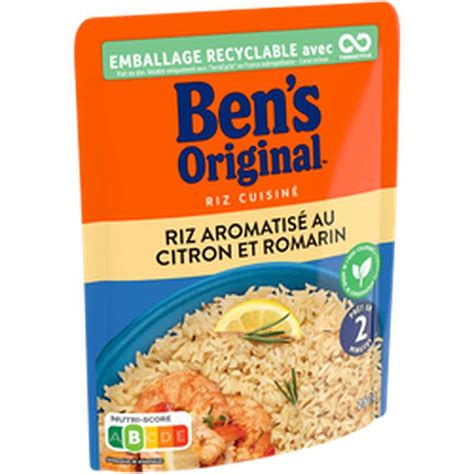 Riz Micro Ondable Citron Et Romarin Min Ben S Original G La