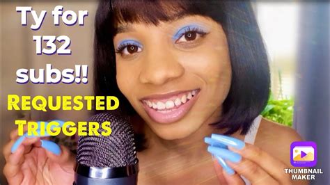 Asmr Requested Triggers Close Up Whispers Long Nail Tapping