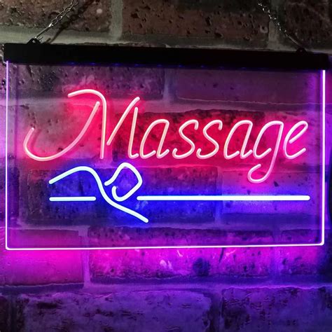 Neon Wall Light Massage Open Light Sign Massage Massage Led Light