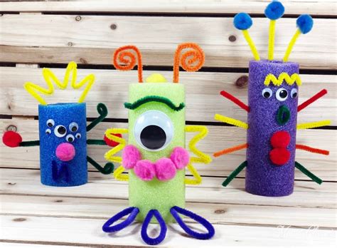 Diy Pool Noodle Monsters Dollar Store Craft Mama Cheaps®