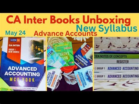 Ca Inter Advance Accounts Books Unboxing May Nov Ca Parveen Sharma