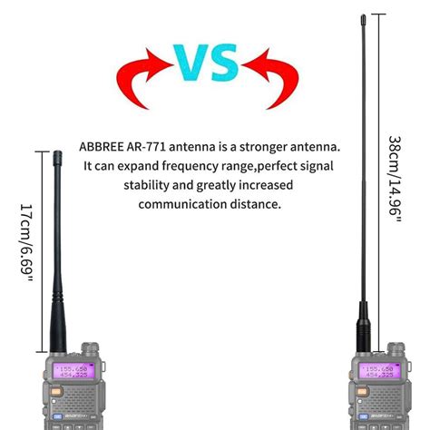 Na Dual Band Antenna Mhz Sma Female For Baofeng Uv R Bf