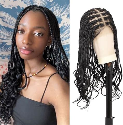 Amazon KERNORV 13x8 HD Lace Front Braided Wigs Knotless Braided