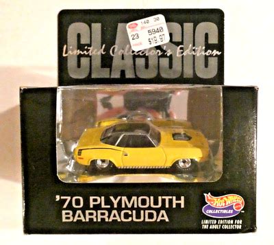 VINTAGE HOT WHEELS Plymouth Barracuda Limited Edition K HILLS EXCL EBay