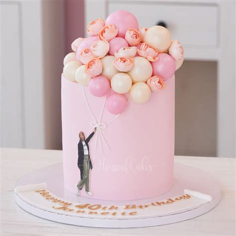 Girl with balloons cake 1 - The House of Cakes Dubai