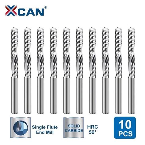 XCAN fresas de 10 piezas 2x8mm vástago 3 175 brocas de enrutador en