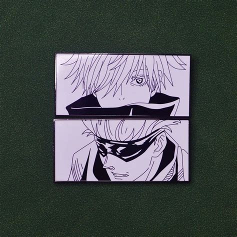Jujutsu Kaisen Gojo Naked Eye Enamel Pin Distinct Pins