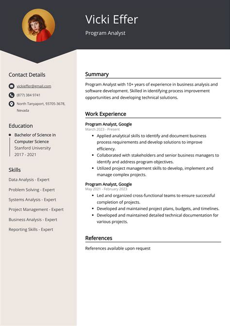 Program Analyst Resume Examples (Template & 20+ Tips)