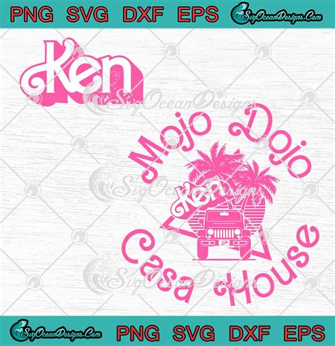 Mojo Dojo Casa House Barbie Ken SVG - House Vintage Style Barbie Movie ...