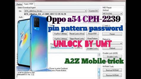 Oppo A54 Unlock Umt Oppo A54 Cph2239 Pattern Unlock YouTube