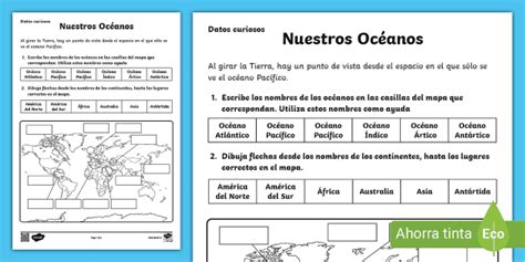 Rompecabezas Mapa Del Mundo Continentes Y Océanos