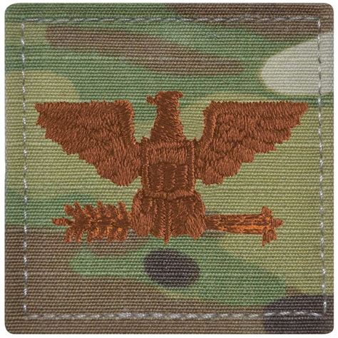 Adult Unisex Air Force Colonel Rank Ocpscorpion With Hook And Loop Patch