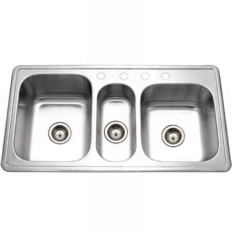 Houzer Premiere Gourmet Series Drop In Stainless Steel In Hole