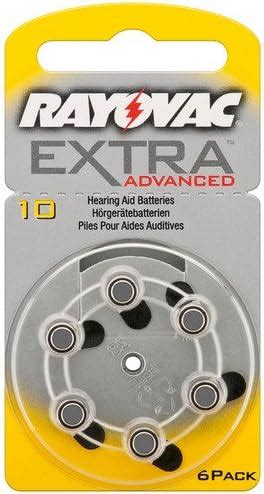 Varta Rayovac Extra Advanced Hearing Aid Batteries Pack Size