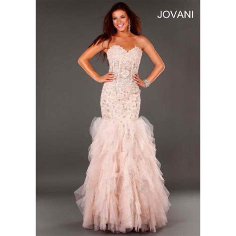 Jovani Dresses Jovani Blush Pink Mermaid Style Dress Poshmark