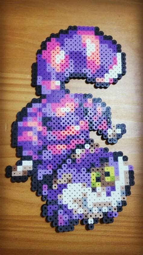 Cheshire Cat Alice In Wonderland Etsy Perler Bead Disney Easy