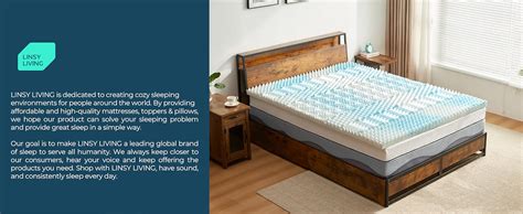 Amazon Linsy Living Twin Mattresses Toppers Inch Zone Cooling