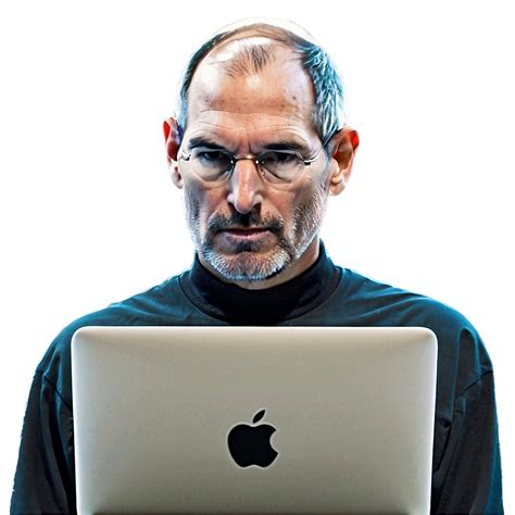 Download Steve Jobs With Macbook Png Wjg