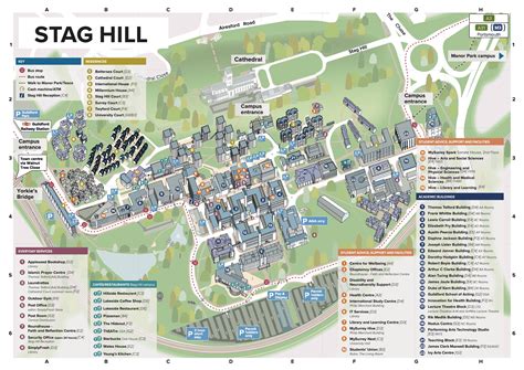 Surrey University Campus Map - Babb Mariam