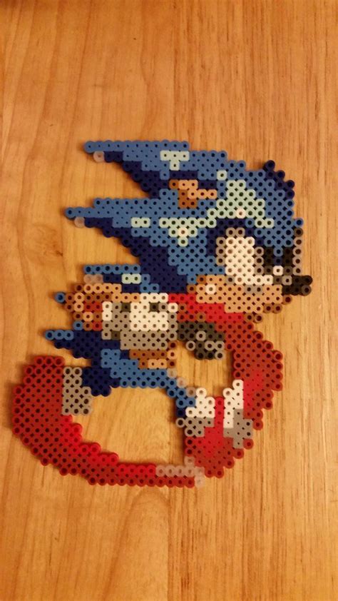 Sonic The Hedgehog Perler By Jrfromdallas Deviantart On Deviantart