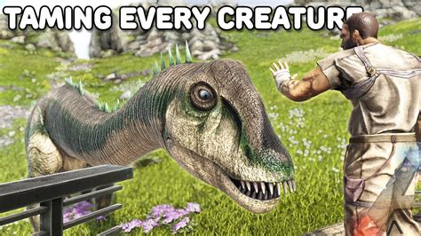 Taming Every Creature In Ark Diplodocus Ark Survival Evolved Ep