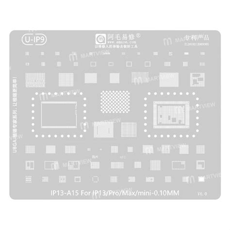 Amaoe U Ip Mm Cpu Comprehensive Bga Reballing Stencil For Iphone