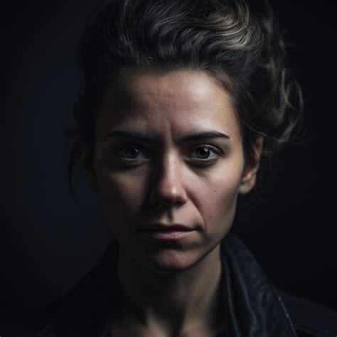 Premium Ai Image Resentful Portrait Of A Woman In A Studio