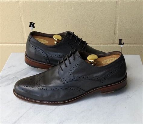 Mens Joseph Abboud Lace Up Leather Oxford Brogue Wingtip Derby Shoes Sz Us 11 5 Ebay