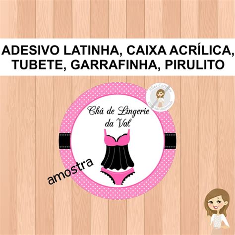 Adesivo Latinha Ch De Lingerie Elo Produtos Especiais