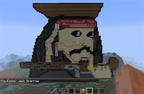 Minecraft pixel Captain Jack Sparrow by KovEszmi on DeviantArt