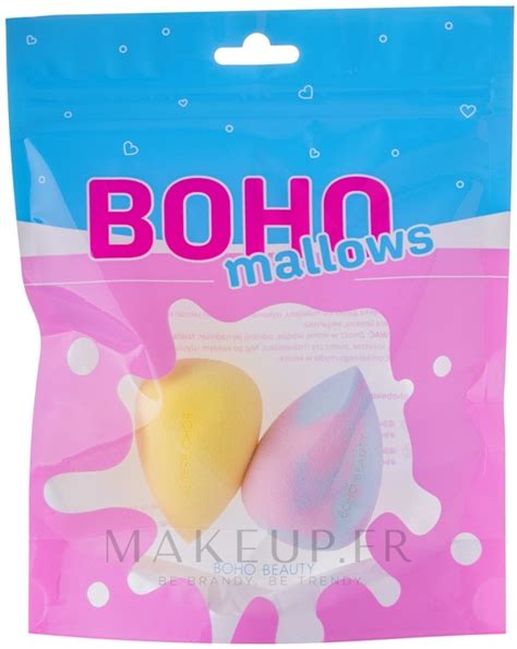 Set Ponge Maquillage Pcs Boho Beauty Bohomallows Pink Sugar