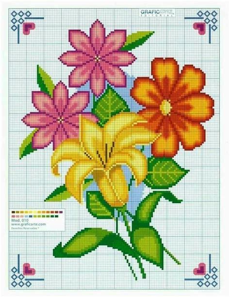 Pin By Paula Ovejero On Flores Punto Cruz Cross Stitch Flowers