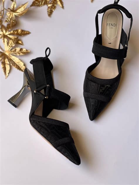 Nude Leather And Mesh Slingbacks With High Heel Dubai Fashion Lux