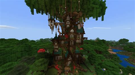 magical treehouse : r/Minecraftbuilds